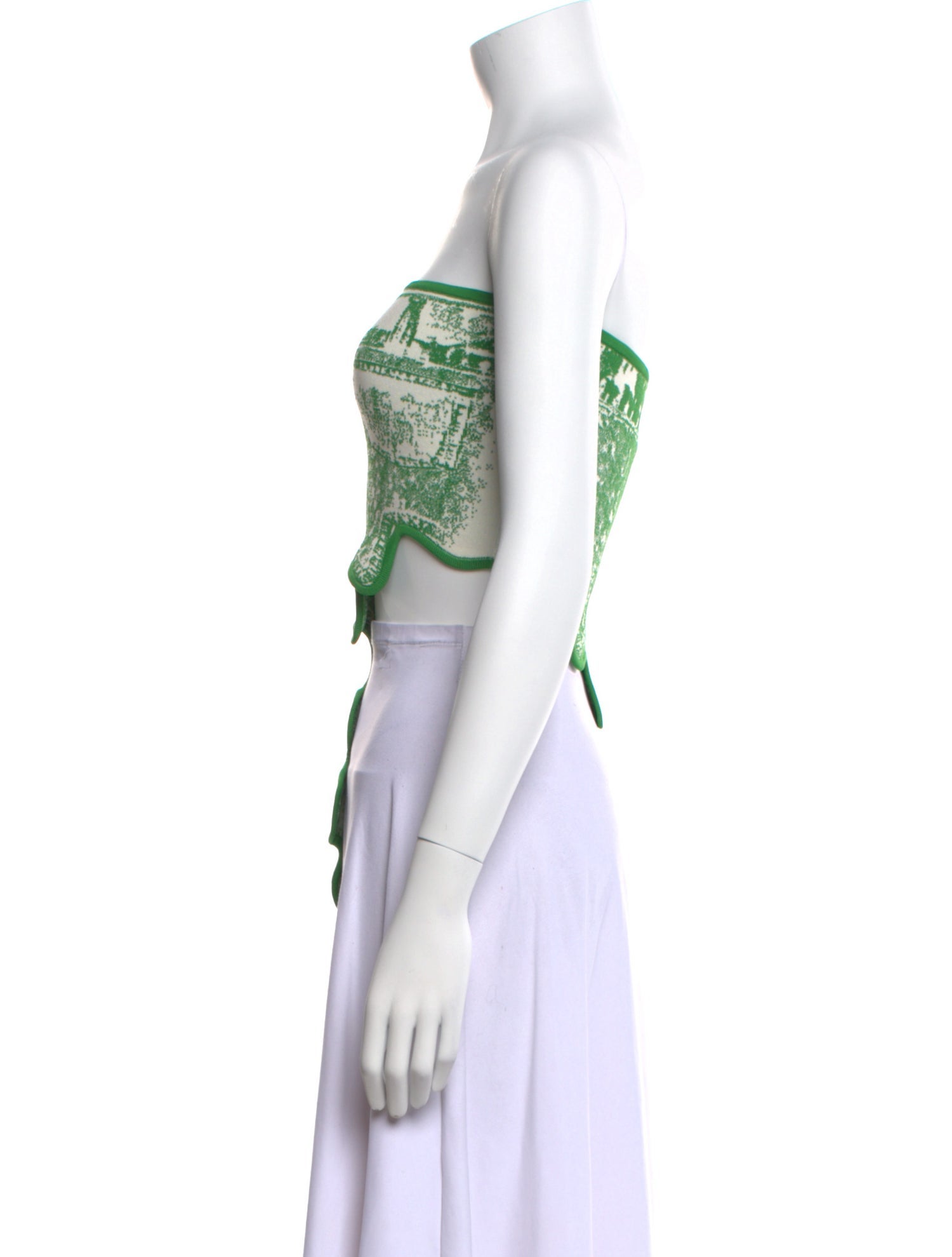 PH5 Graphic Print Strapless Top w/ Tags