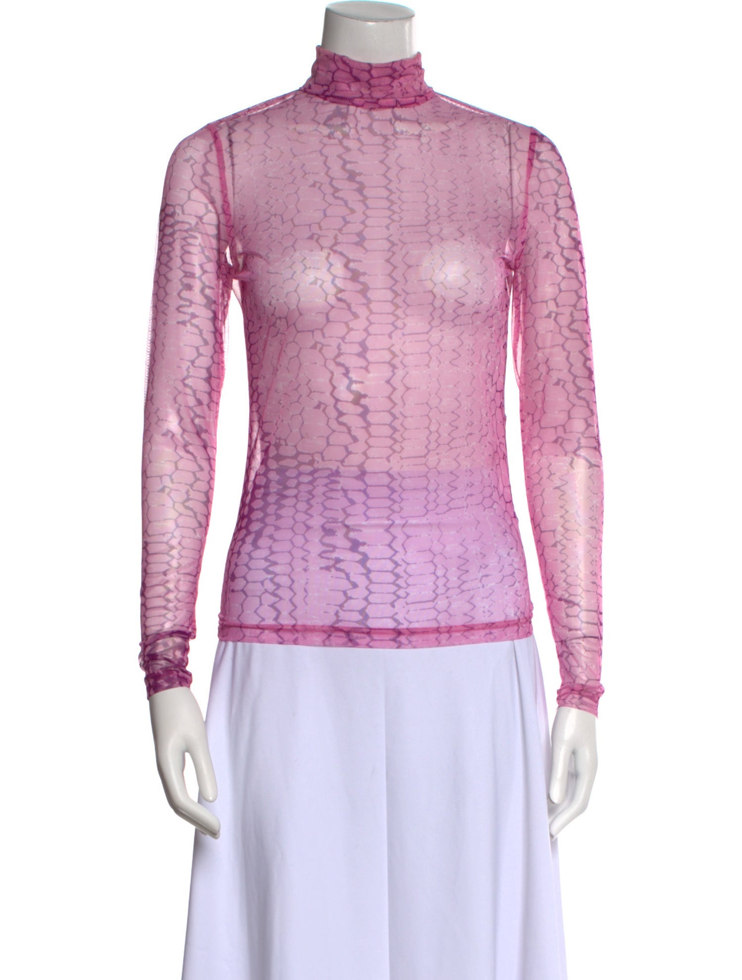 PH5 Printed Mock Neck Top w/ Tags