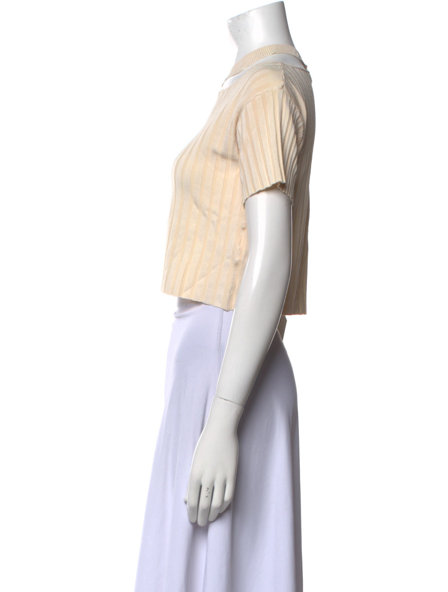 PH5 Bateau Neckline Short Sleeve Crop Top