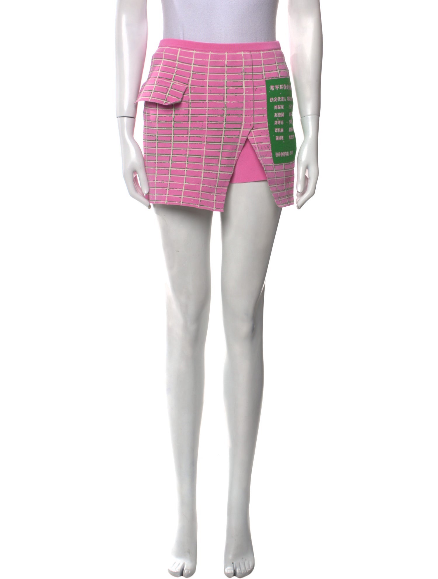 PH5 Plaid Print Mini Skirt