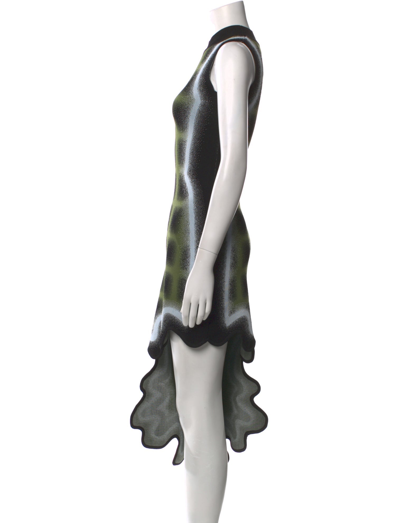 PH5 Plaid Print Midi Length Dress