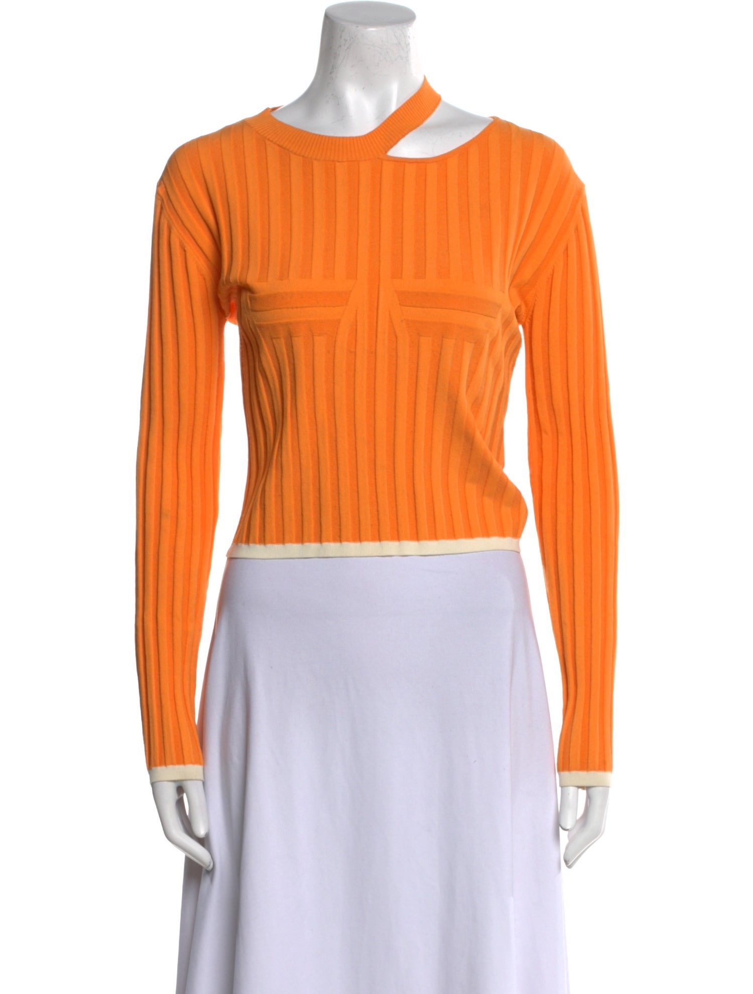 PH5 Bateau Neckline Long Sleeve Crop Top