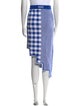PH5 Plaid Print Midi Length Skirt