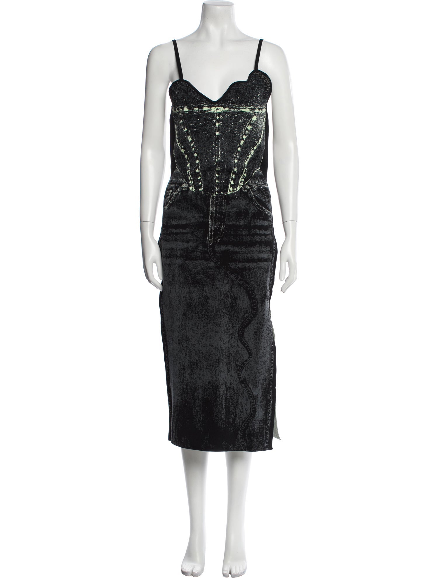 PH5 V-Neck Midi Length Dress