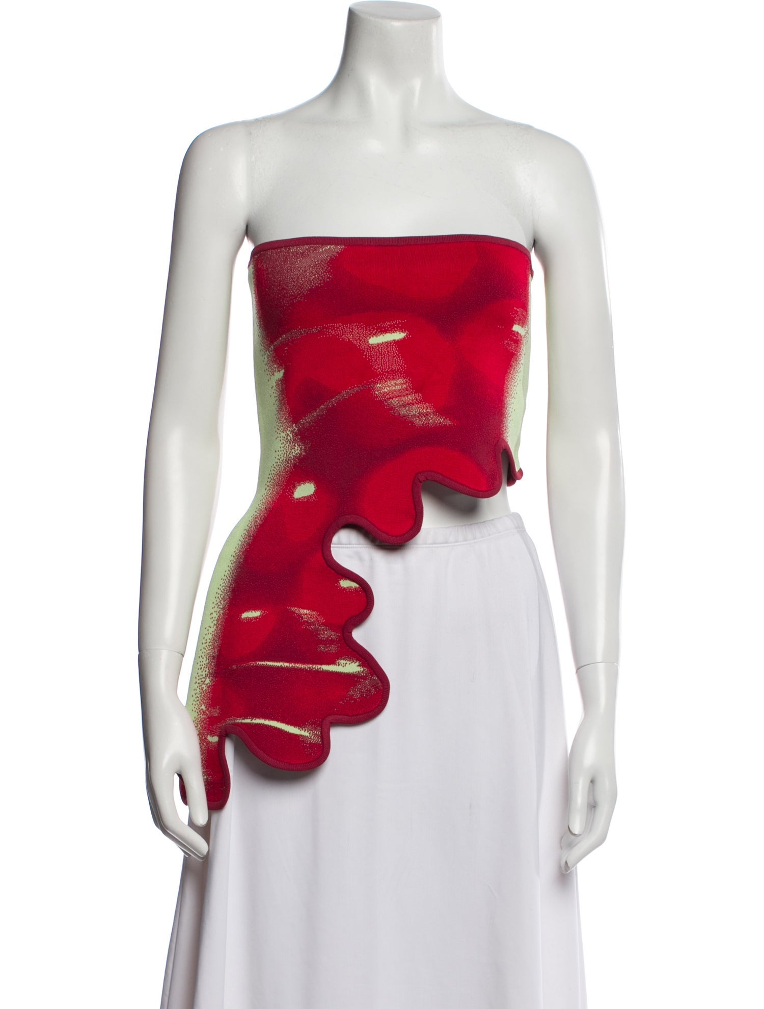 PH5 Printed Strapless Crop Top