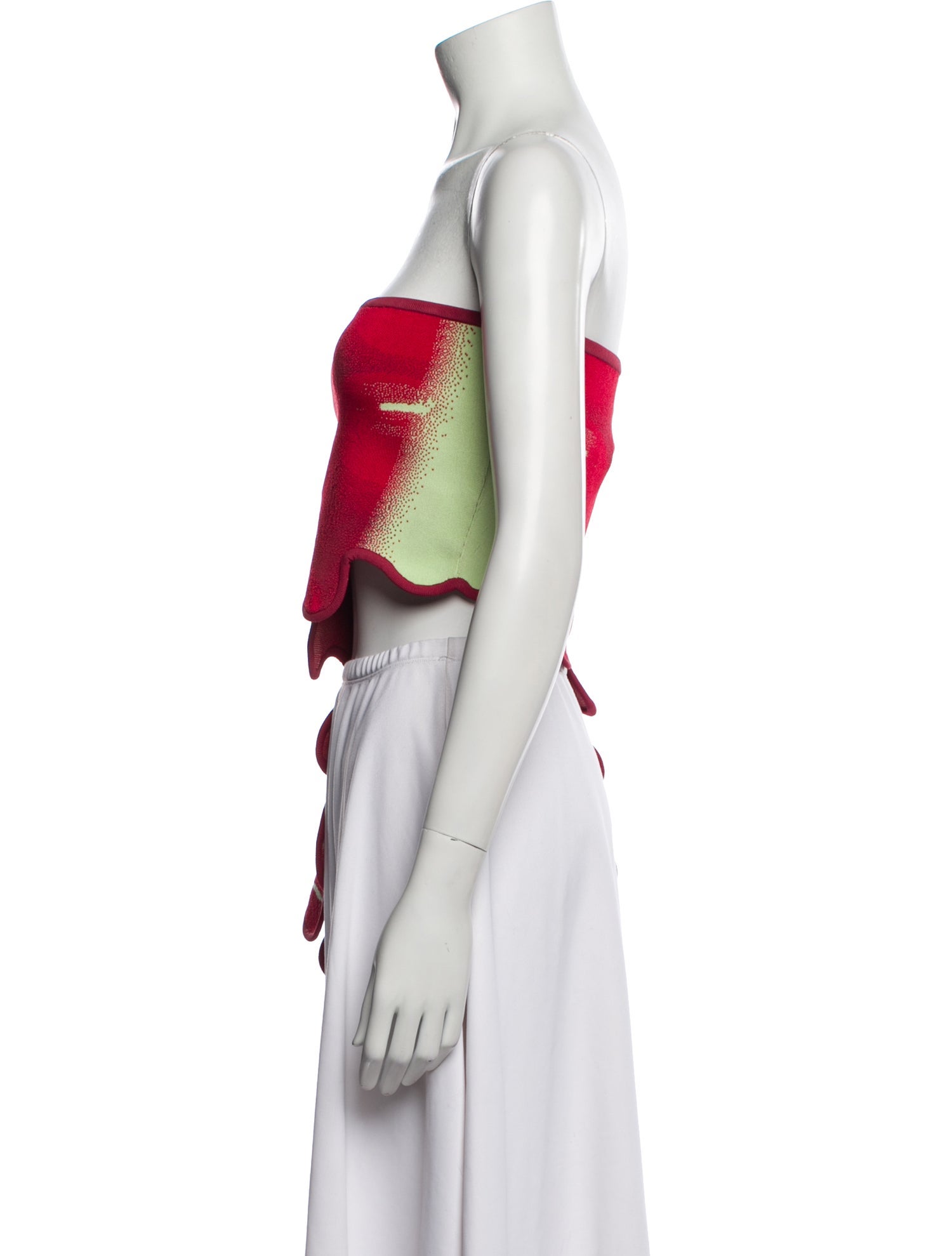 PH5 Printed Strapless Crop Top