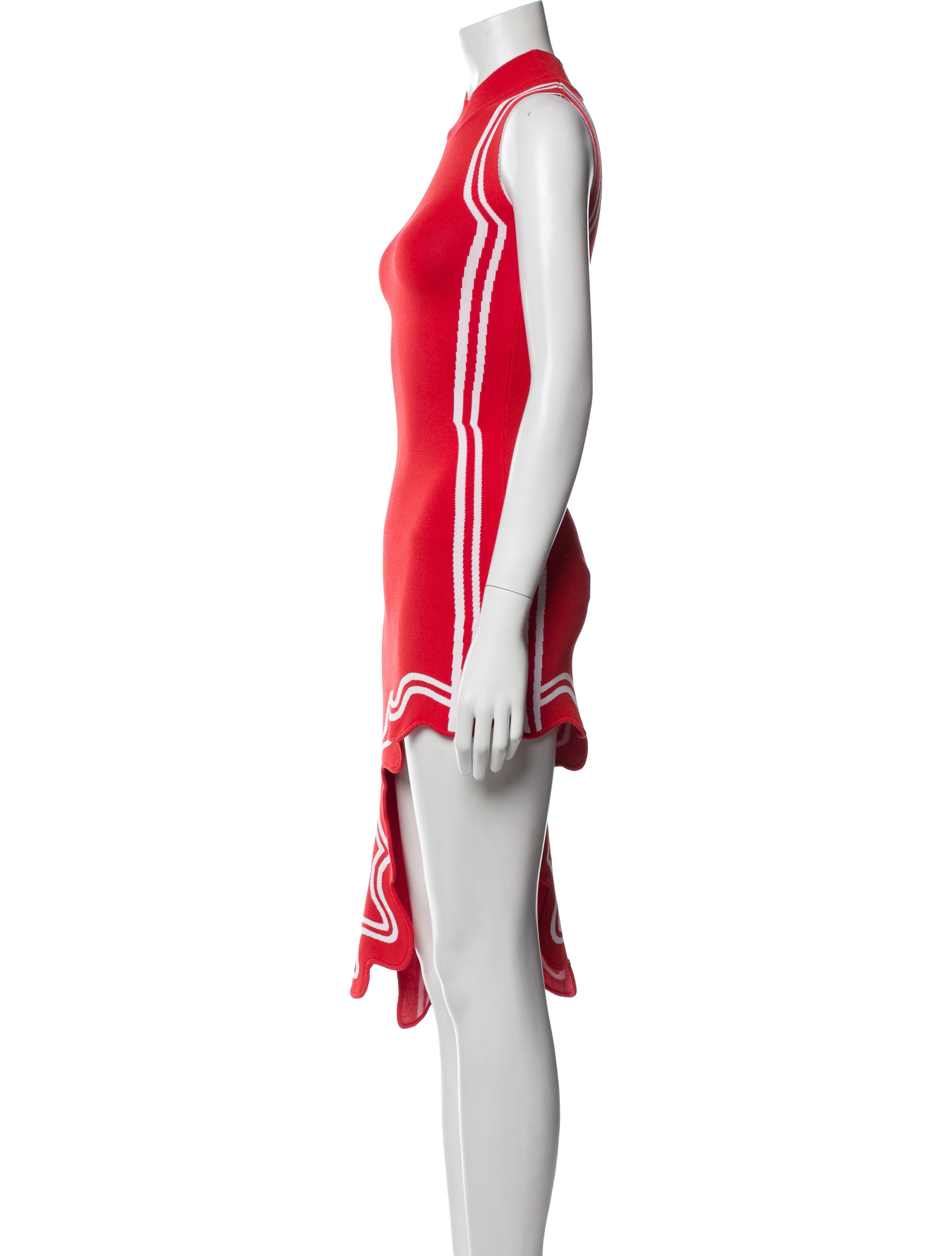 PH5 Colorblock Pattern Midi Length Dress