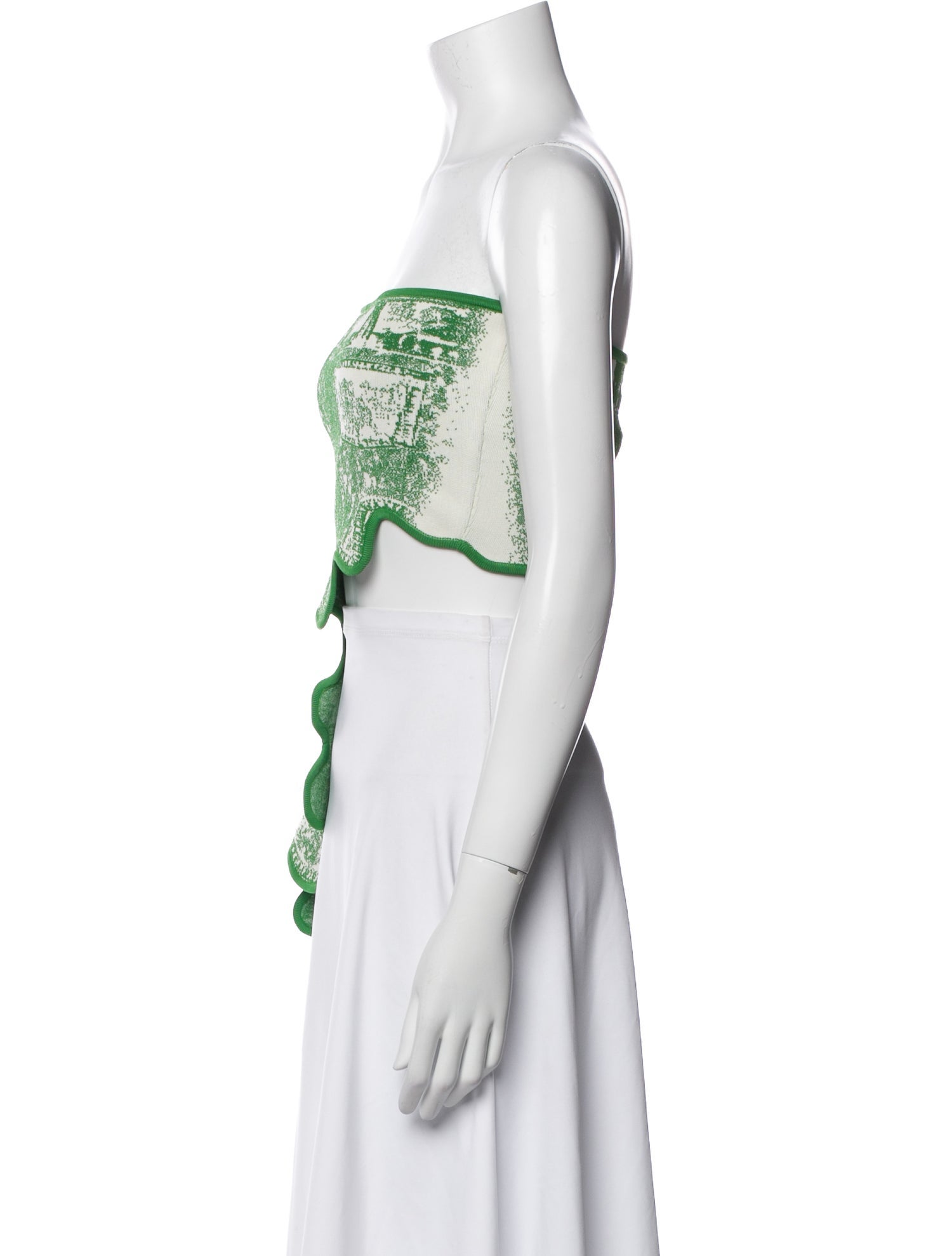 PH5 Printed Strapless Crop Top w/ Tags