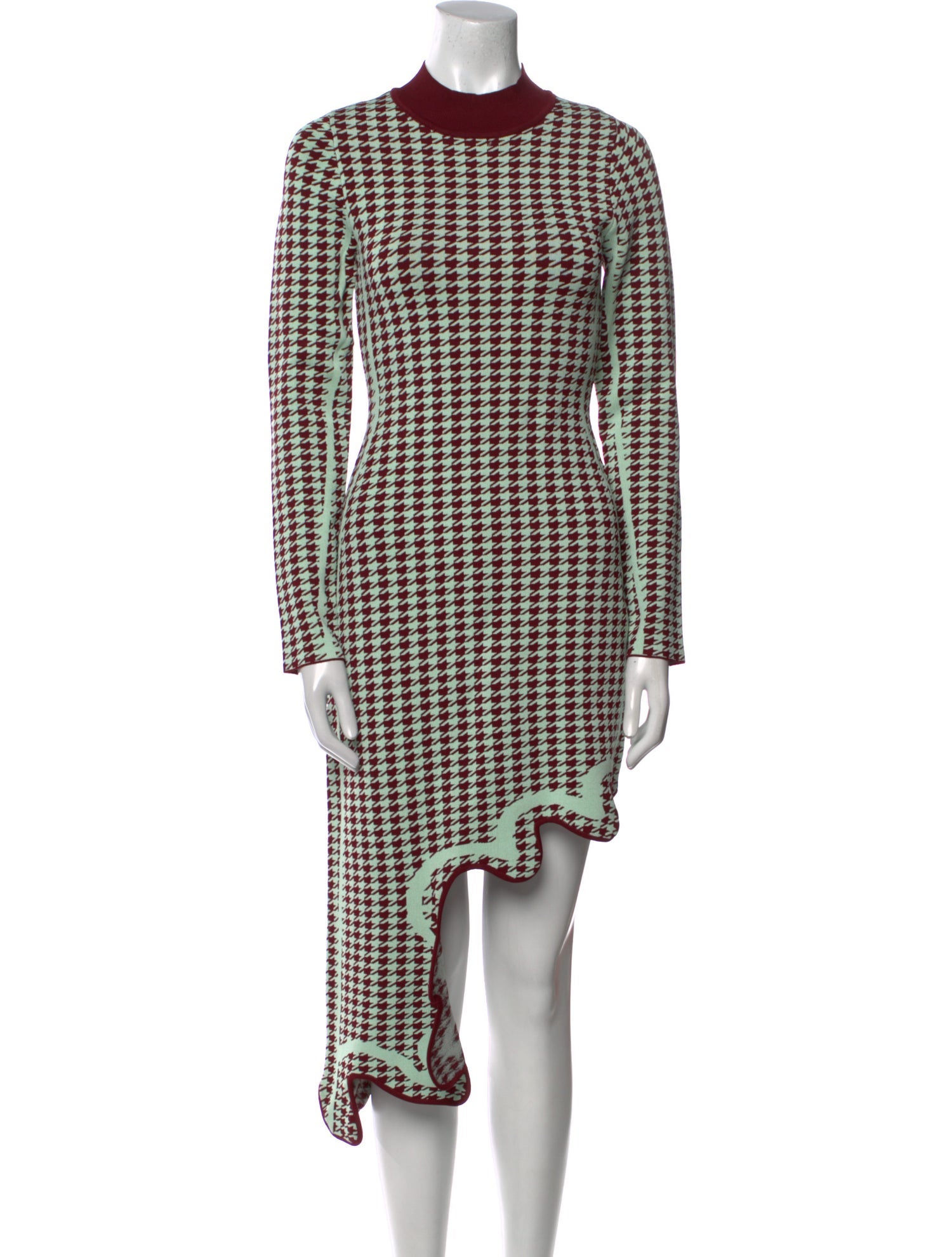 PH5 Houndstooth Print Knee-Length Dress