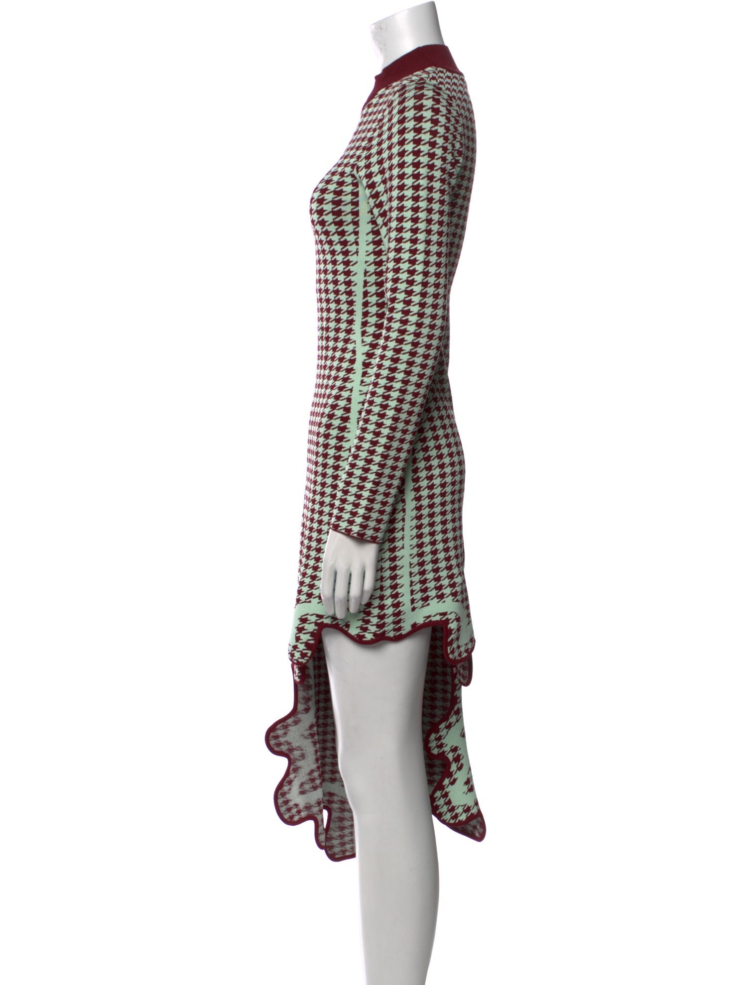 PH5 Houndstooth Print Knee-Length Dress