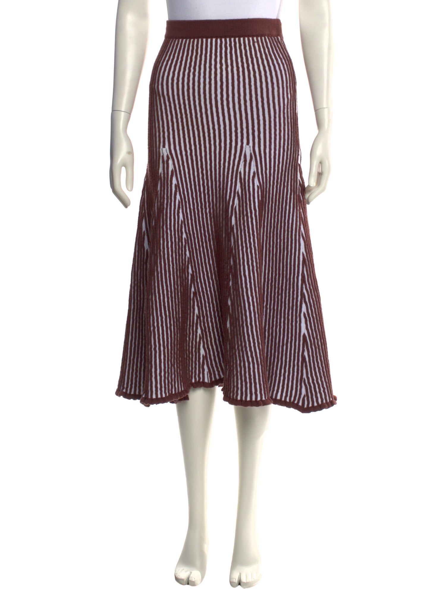 PH5 Striped Midi Length Skirt