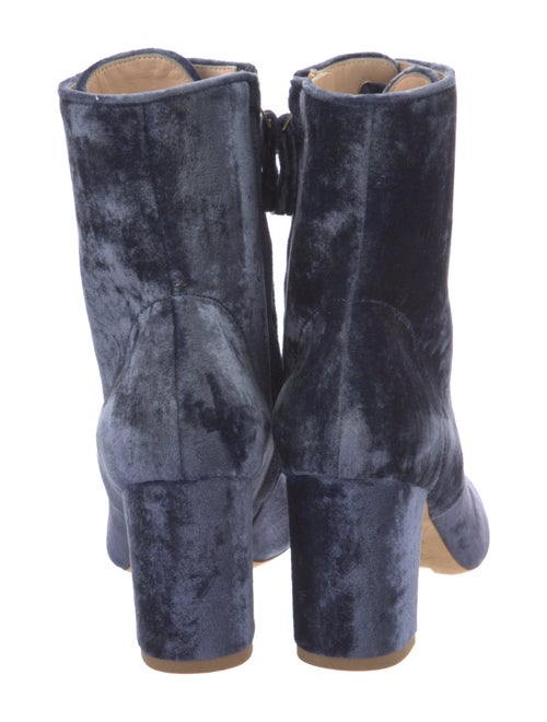 Polly Plume Velvet Lace-Up Boots