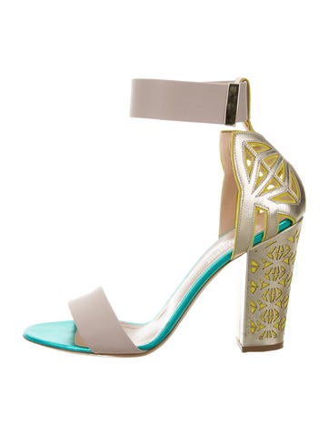 Peter Pilotto x Nicholas Kirkwood Leather Ank'