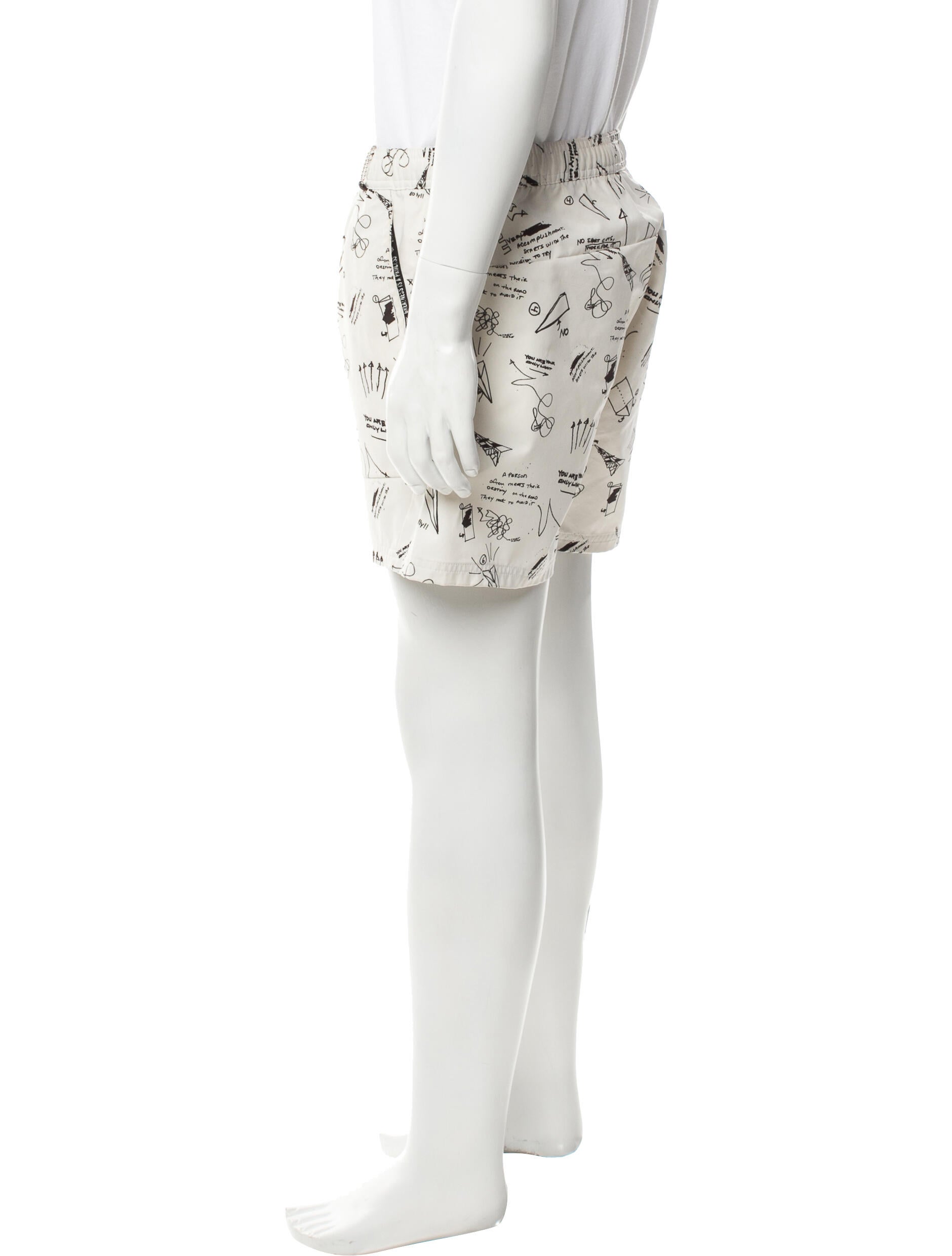 Paper Planes Printed Flat Front Shorts