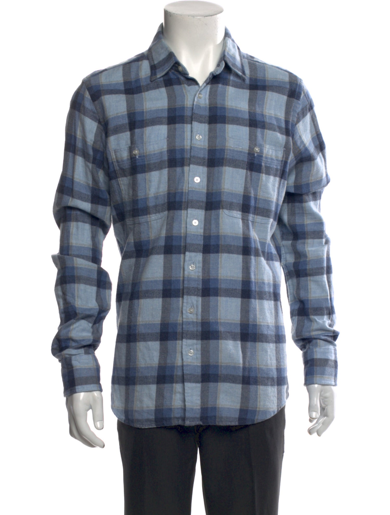 Proper Cloth Plaid Print Long Sleeve Shirt
