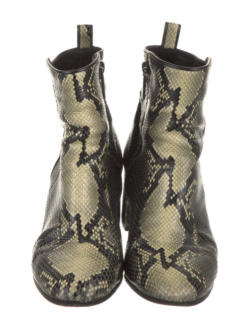 Pons Quintana Embossed Leather Animal Print Boots