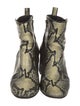 Pons Quintana Embossed Leather Animal Print Boots