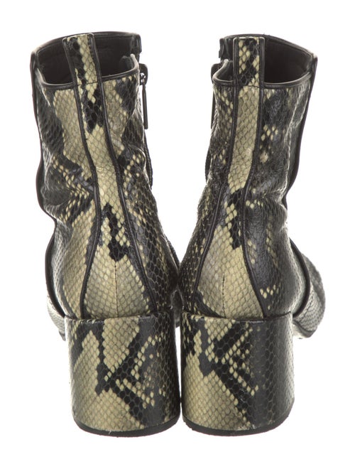 Pons Quintana Embossed Leather Animal Print Boots