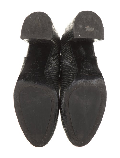 Pons Quintana Embossed Leather Animal Print Boots