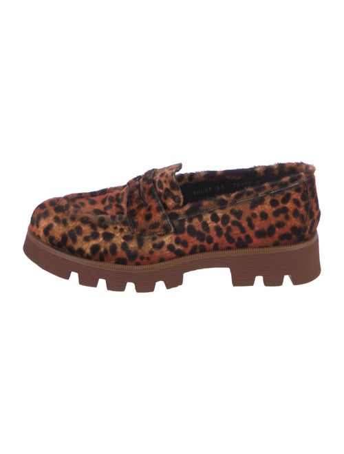 Pons Quintana Ponyhair Animal Print Loafers