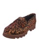 Pons Quintana Ponyhair Animal Print Loafers