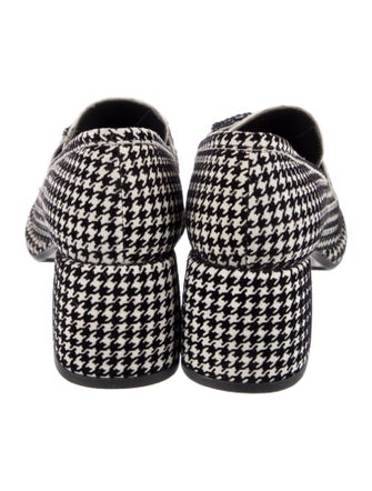 Pons Quintana Velvet Houndstooth Print Pumps