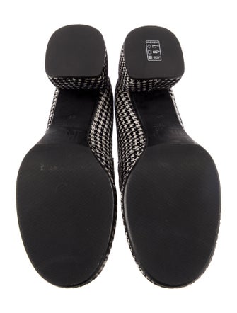 Pons Quintana Velvet Houndstooth Print Pumps