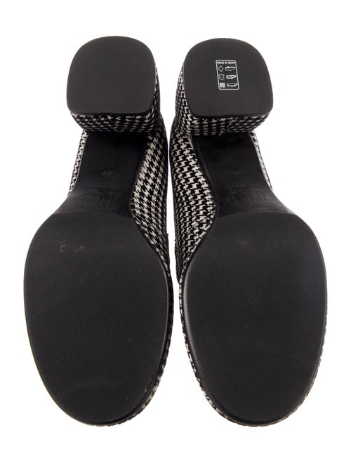 Pons Quintana Velvet Houndstooth Print Pumps