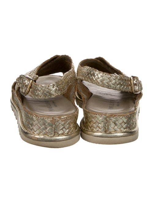 Pons Quintana Leather Animal Print Slides