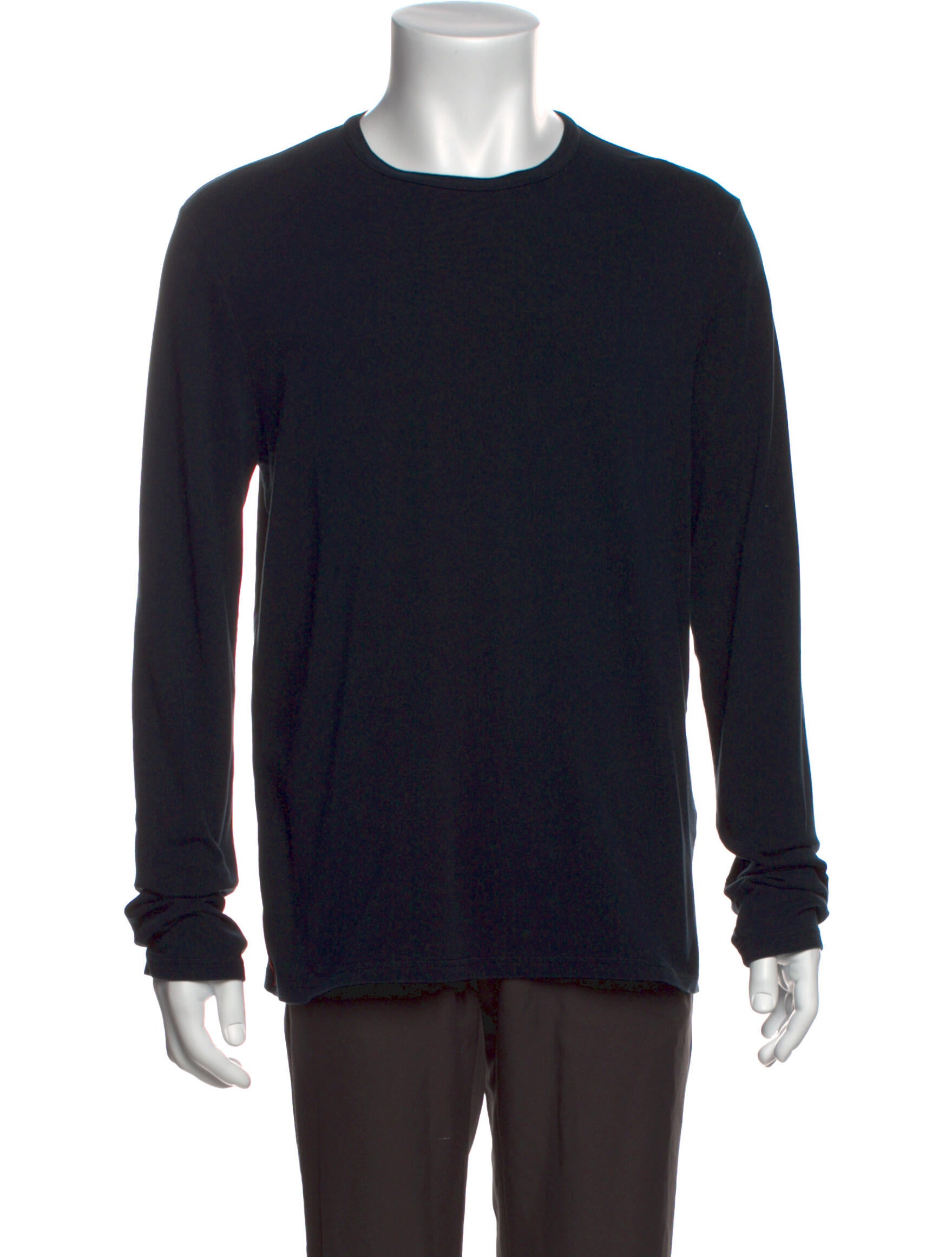 Prada Sport Crew Neck Long Sleeve T-Shirt - Black T-Shirts 