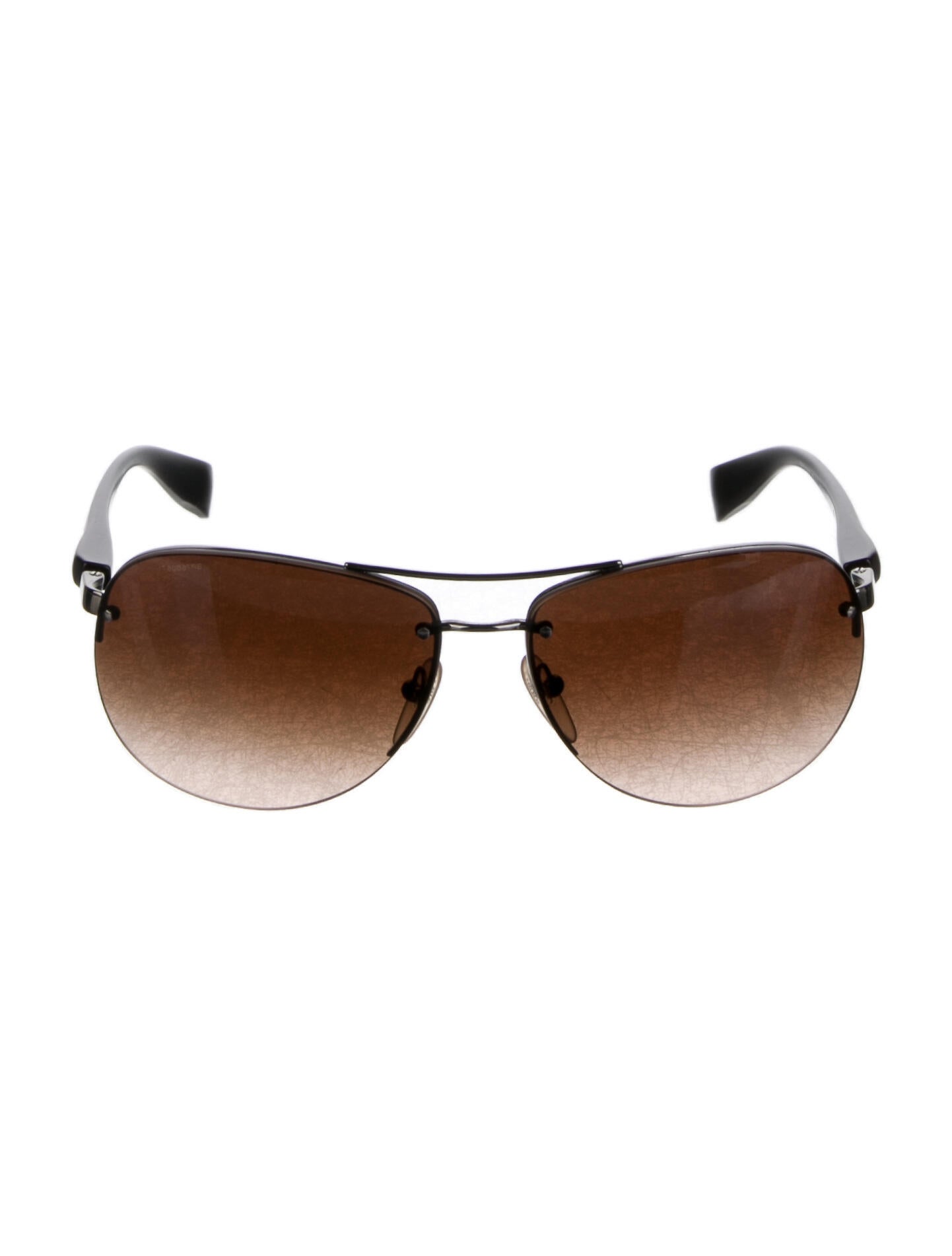 Prada Sport Aviator Gradient Sunglasses Black Sunglasses, Accessories