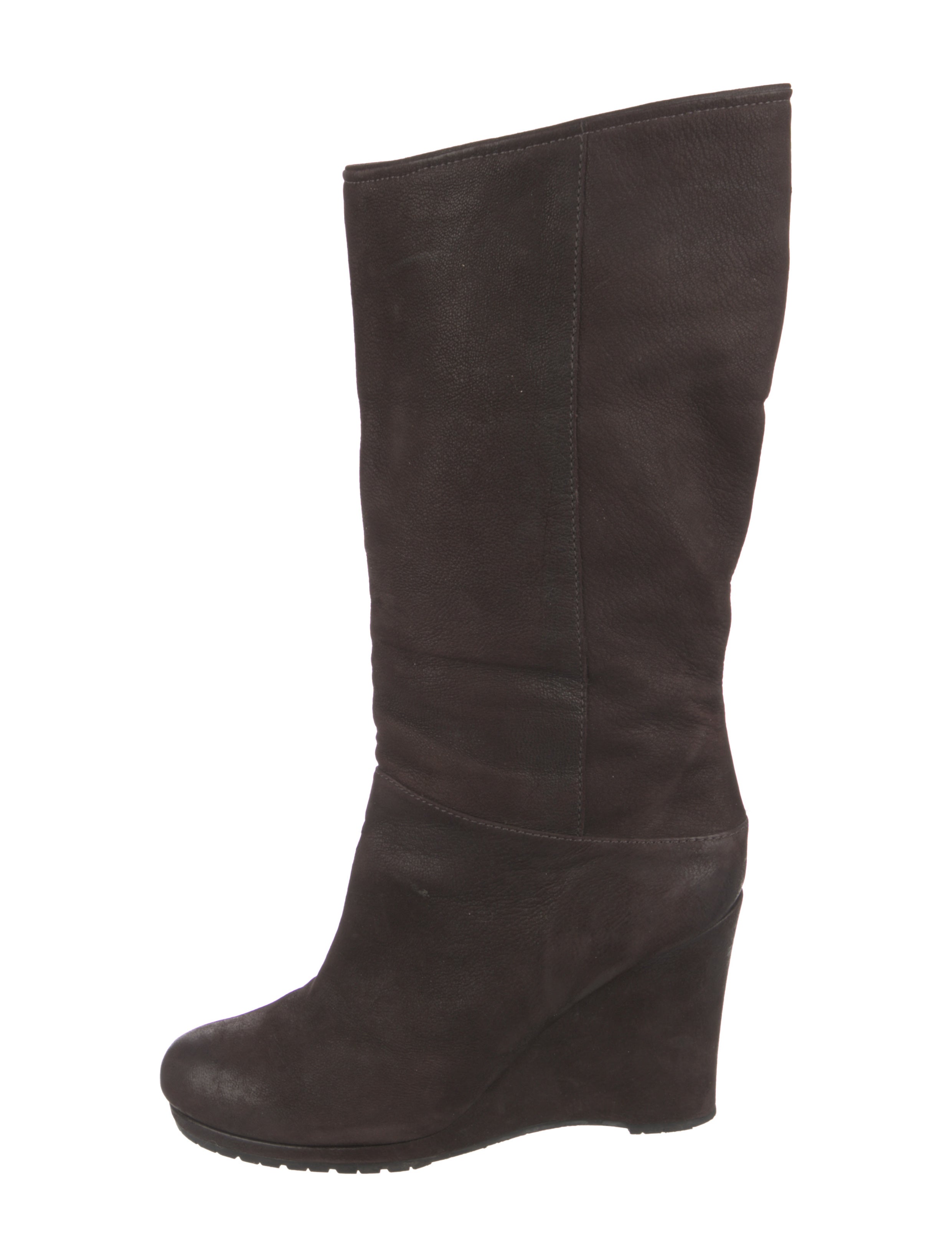 Prada Sport Suede Boots Brown Boots, Shoes WPR114823 The RealReal