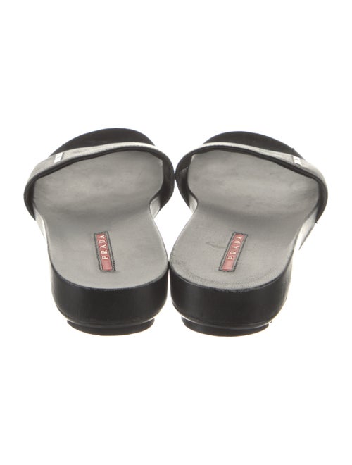 Prada Sport Leather Printed Slides