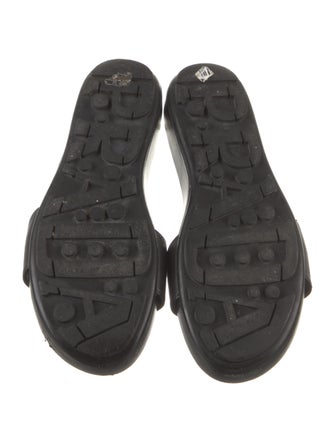 Prada Sport Leather Printed Slides