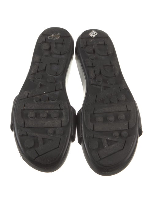 Prada Sport Leather Printed Slides