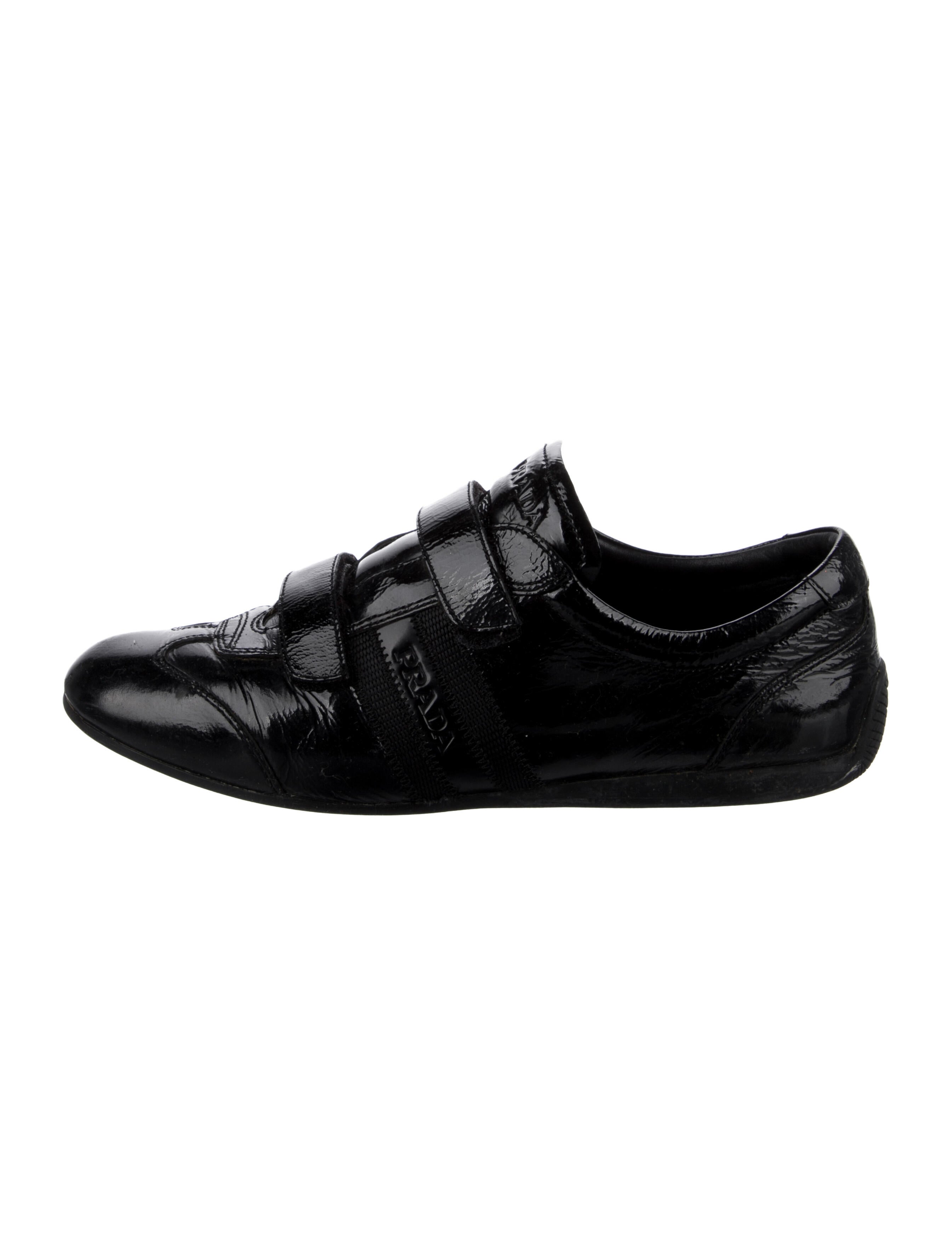 Prada Sport Patent Leather Sneakers - Black Sneakers, Shoes 