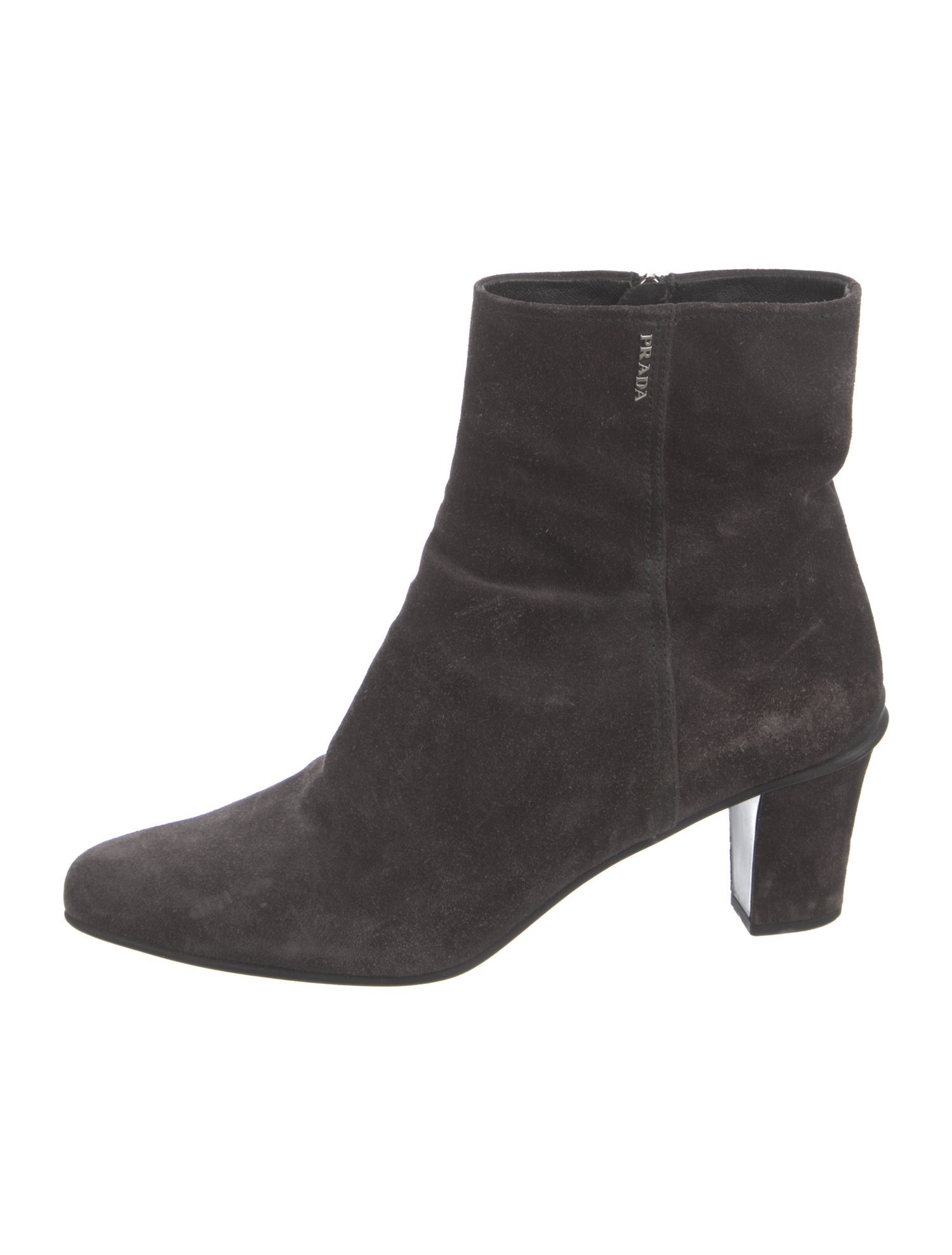 Prada Sport Suede Boots Grey Boots, Shoes WPR121948 The RealReal