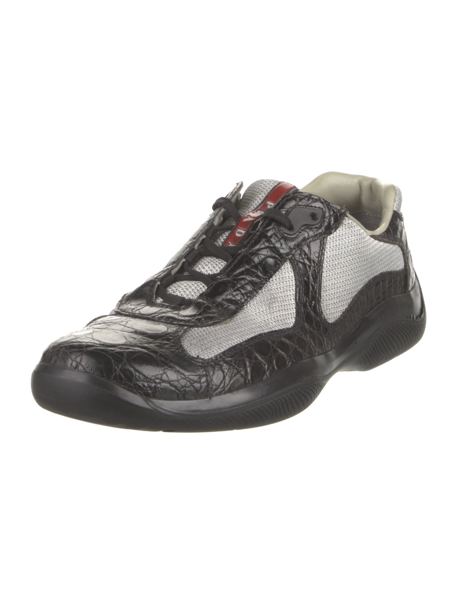 PRADA SPORTスニーカー Prada Sport Crocodile Animal Print Sneakers - Black Sneakers