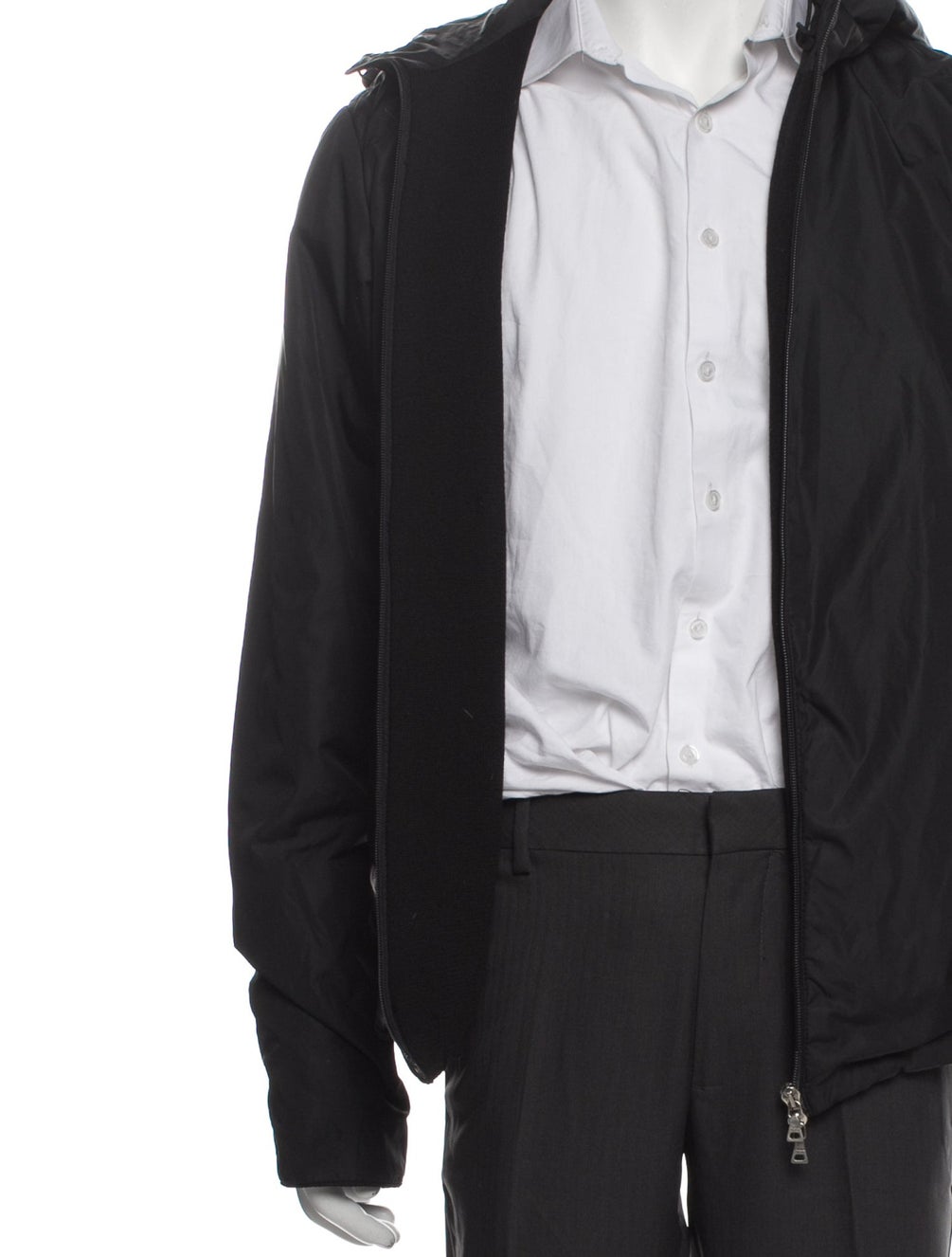 Prada Sport Vintage Late 1990's Early 2000's Windbreaker Black