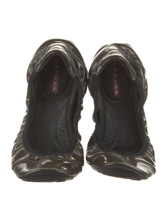 Prada Sport Patent Leather Ballet Flats