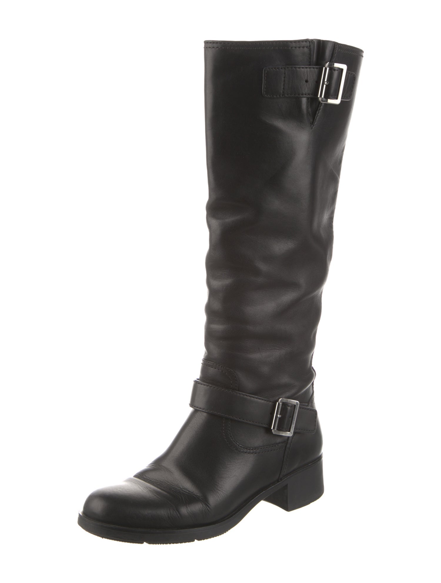 Prada Sport Leather Riding Boots