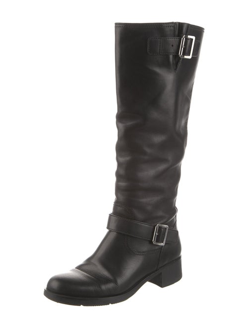 Prada Sport Leather Riding Boots