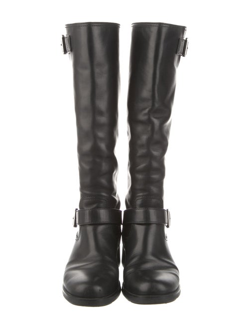 Prada Sport Leather Riding Boots