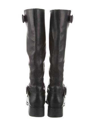 Prada Sport Leather Riding Boots