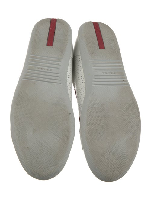 Prada Sport Leather Graphic Print Sneakers