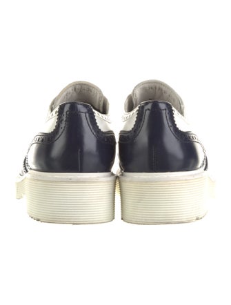 Prada Sport Leather Lasercut Accents Oxfords