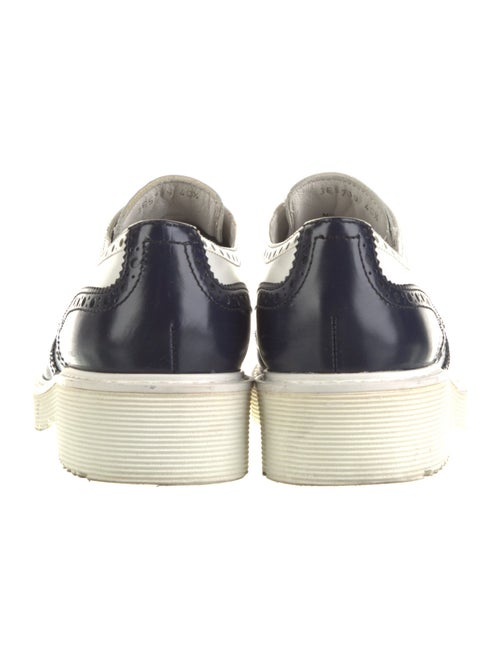 Prada Sport Leather Lasercut Accents Oxfords