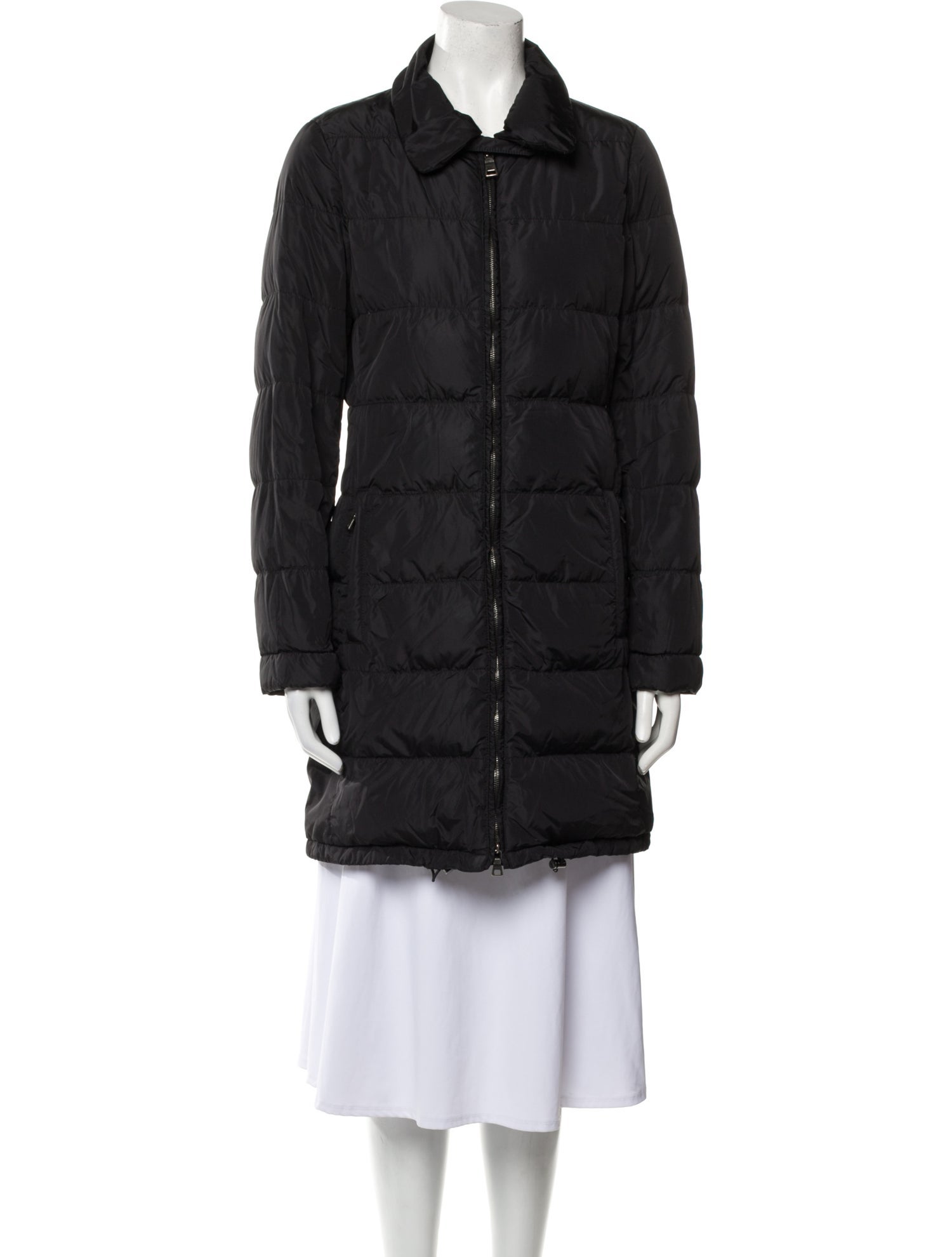 Moncler Down Down Coat - Black Coats, Clothing - MOC161598