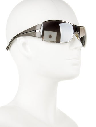 Prada Sport Shield Mirrored Sunglasses
