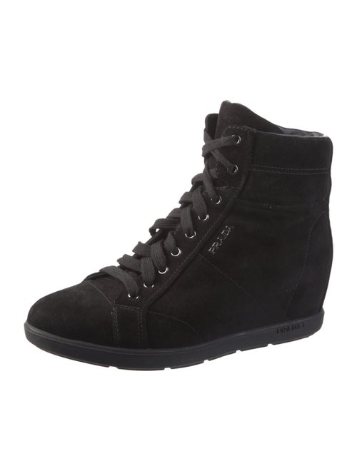 Prada Sport Suede Lace-Up Boots